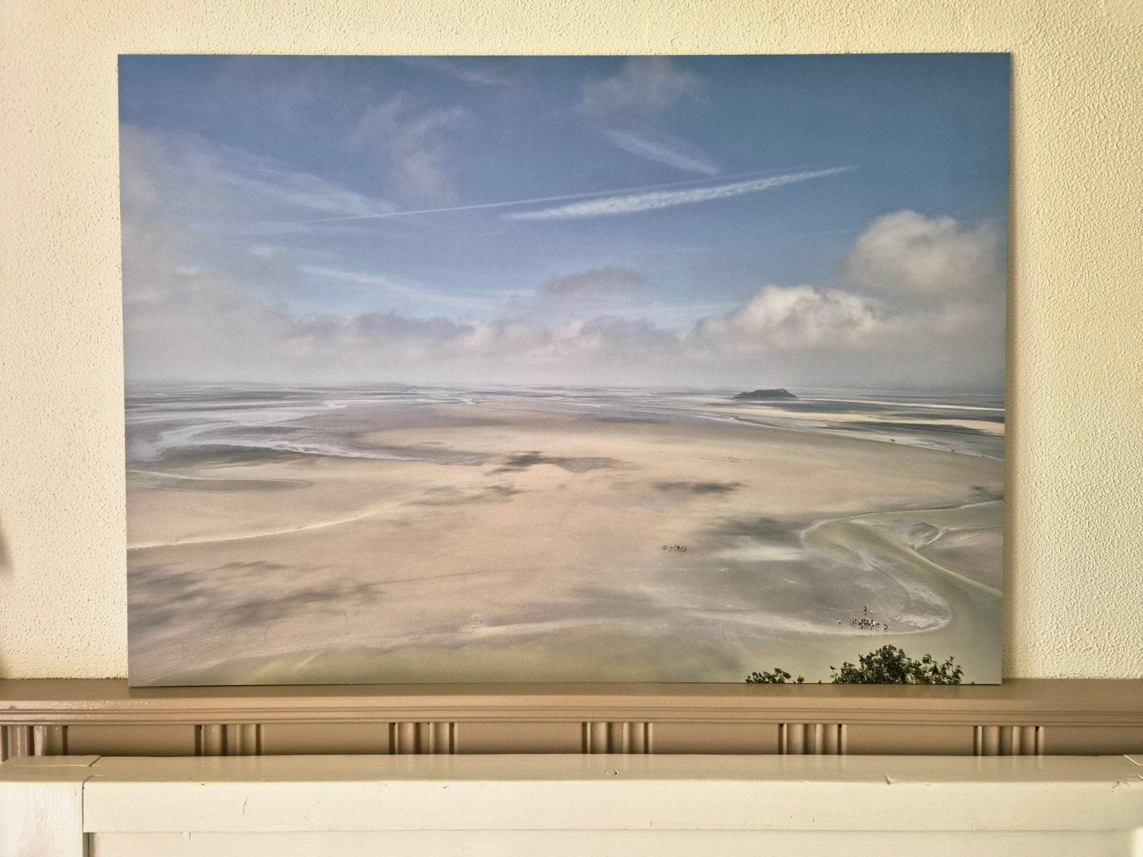 Foto op aluminium van buiten de abdij van Mont-Saint-Michel, Antiek en Kunst, Ophalen