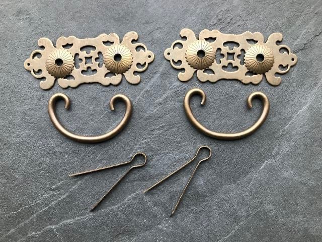 Chinees brocant beslag voor la van kast handvat set van 2, Verburgt Vintage, Nieuw, Ophalen of Verzenden, https://verburgtvintage.nl/#contact