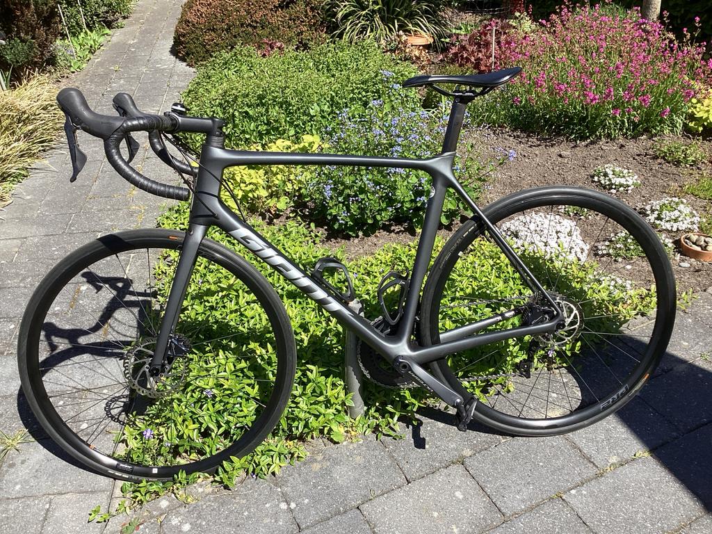 Racefiets Giant TCR Advanced 1 carbon maat L met Mio 310, Fietsen en Brommers, Fietsen | Racefietsen, Ophalen, 28 inch, Carbon