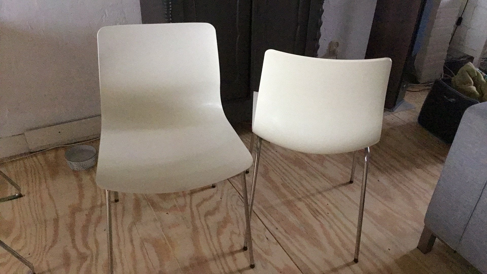 2 kunststof Ikea eetkamerstoelen,deze week ophalen,€5 per st, Huis en Inrichting, Stoelen, Ophalen, Kunststof, Gebruikt, Twee