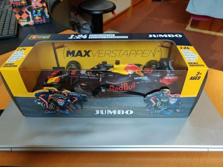 Jumbo Max Verstappen model auto 2020, 1:24, nieuw, Hobby en Vrije tijd, Modelauto's | 1:24, Ophalen of Verzenden, Nieuw, Bburago