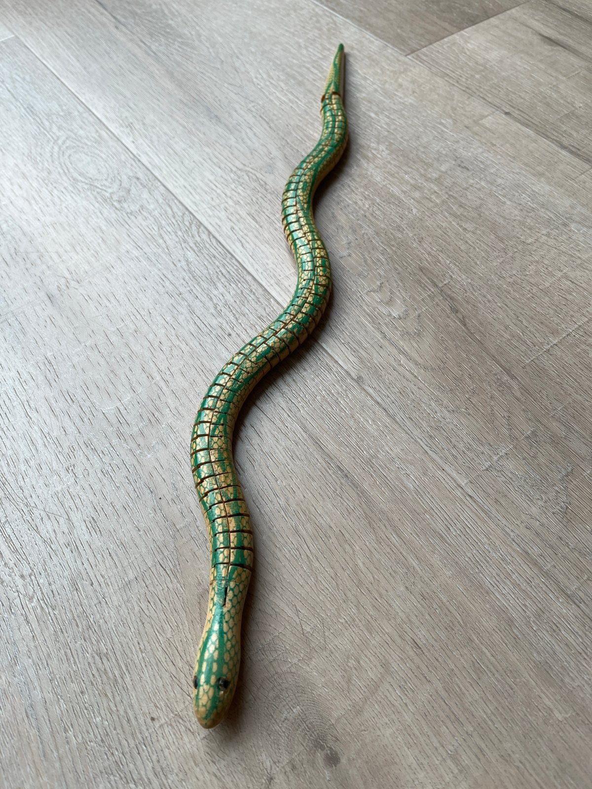 Vintage Houten Wiggle Snake / Wiebelslang, Ophalen of Verzenden, Gebruikt