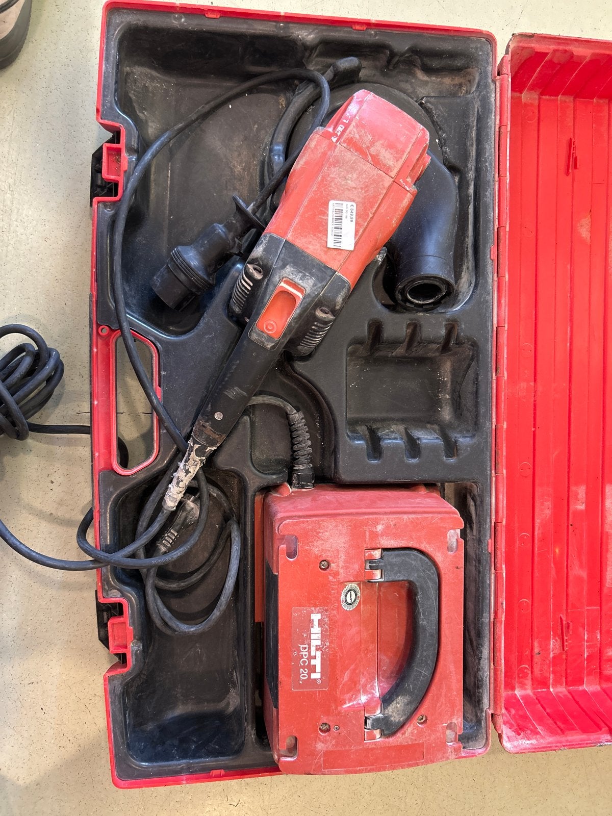 Hilti DG 150 Betonslijper met DPC 20 converter, Doe-het-zelf en Verbouw, Gereedschap | Boormachines, Ophalen, Gebruikt, 600 watt of meer