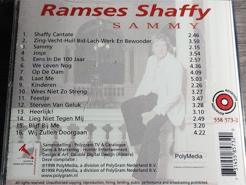 Ramses Shaffy - Sammy, Ophalen of Verzenden, Zo goed als nieuw, Levenslied of Smartlap