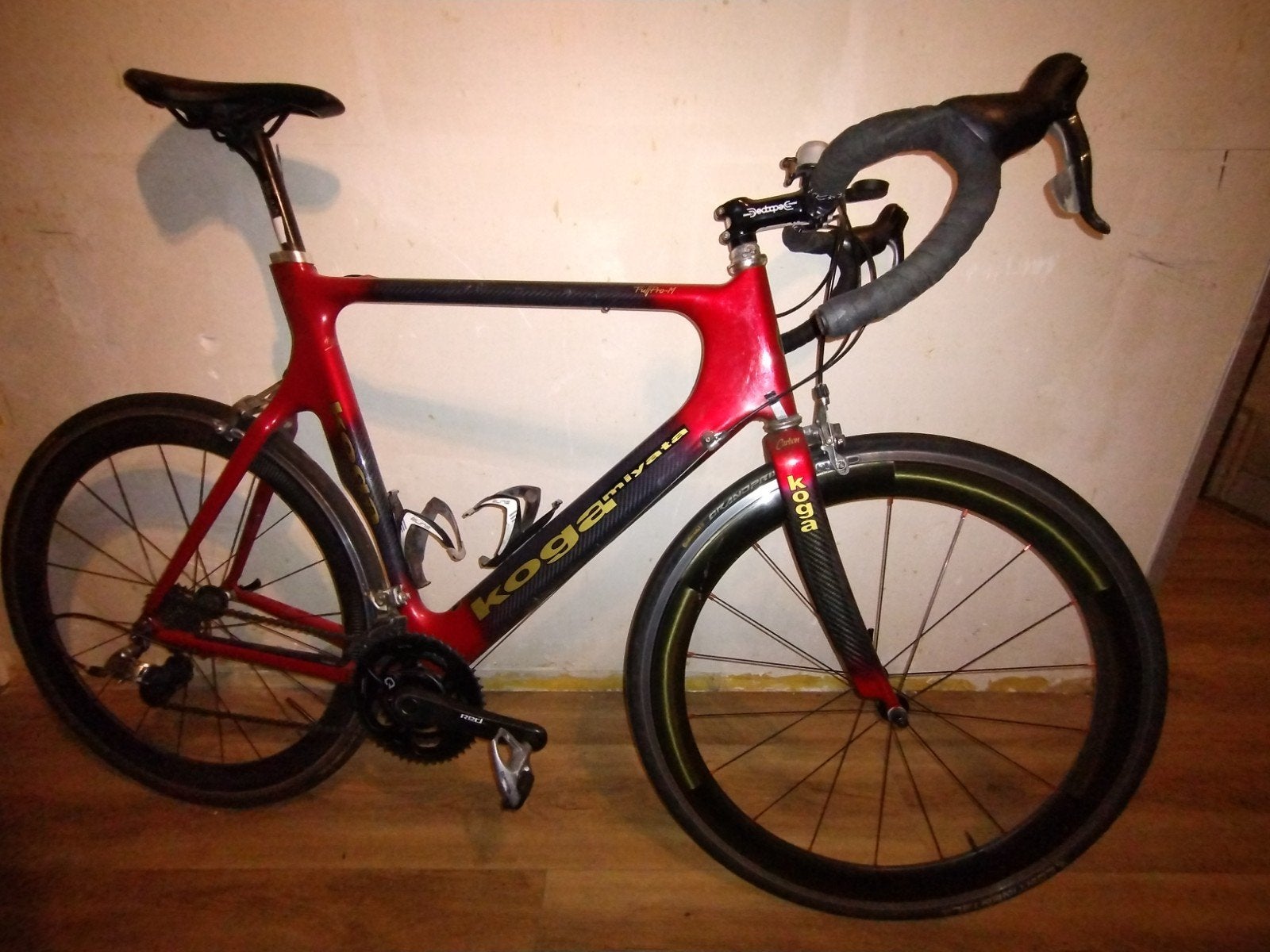 Koga Miyata Full Pro M maat 60 SRAM Force en carbon wielen, Fietsen en Brommers, Fietsen | Racefietsen, Ophalen, 28 inch, Gebruikt