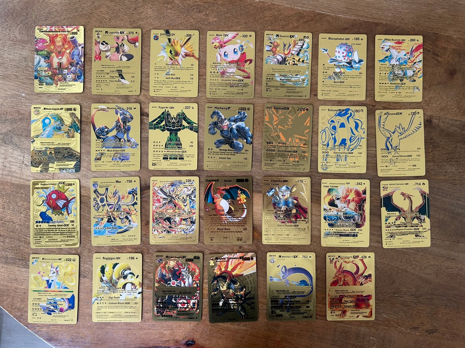 Super dikke *Neppe* Goude Glimmende Pokemon kaarten!, Ophalen of Verzenden, Gebruikt