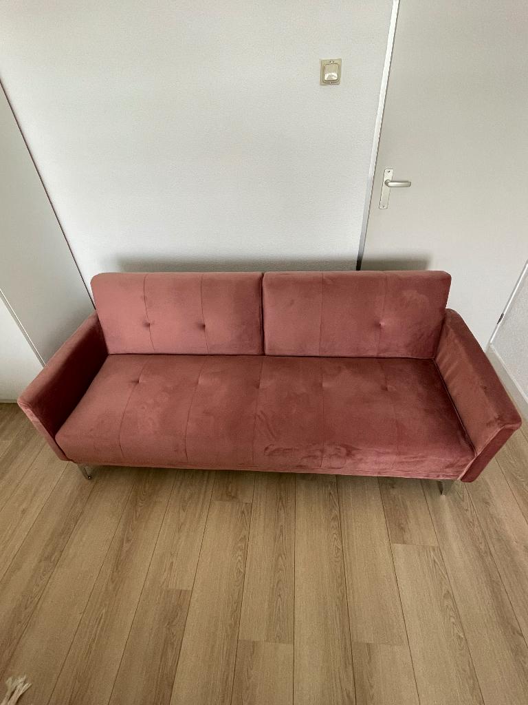 Roze slaapbank, Ophalen, Overige kleuren, Tweepersoons, 190 cm of minder