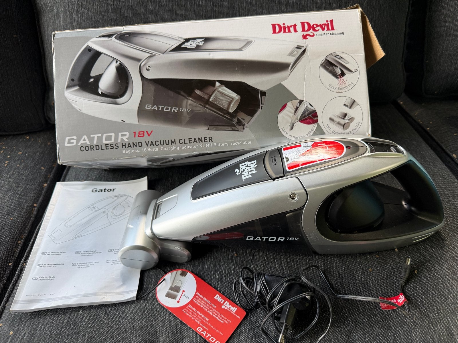 Dirt Devil Gator 18V Kruimeldief - Draadloos en Krachtig, Overige merken, Gebruikt, Kruimeldief, Draadloos