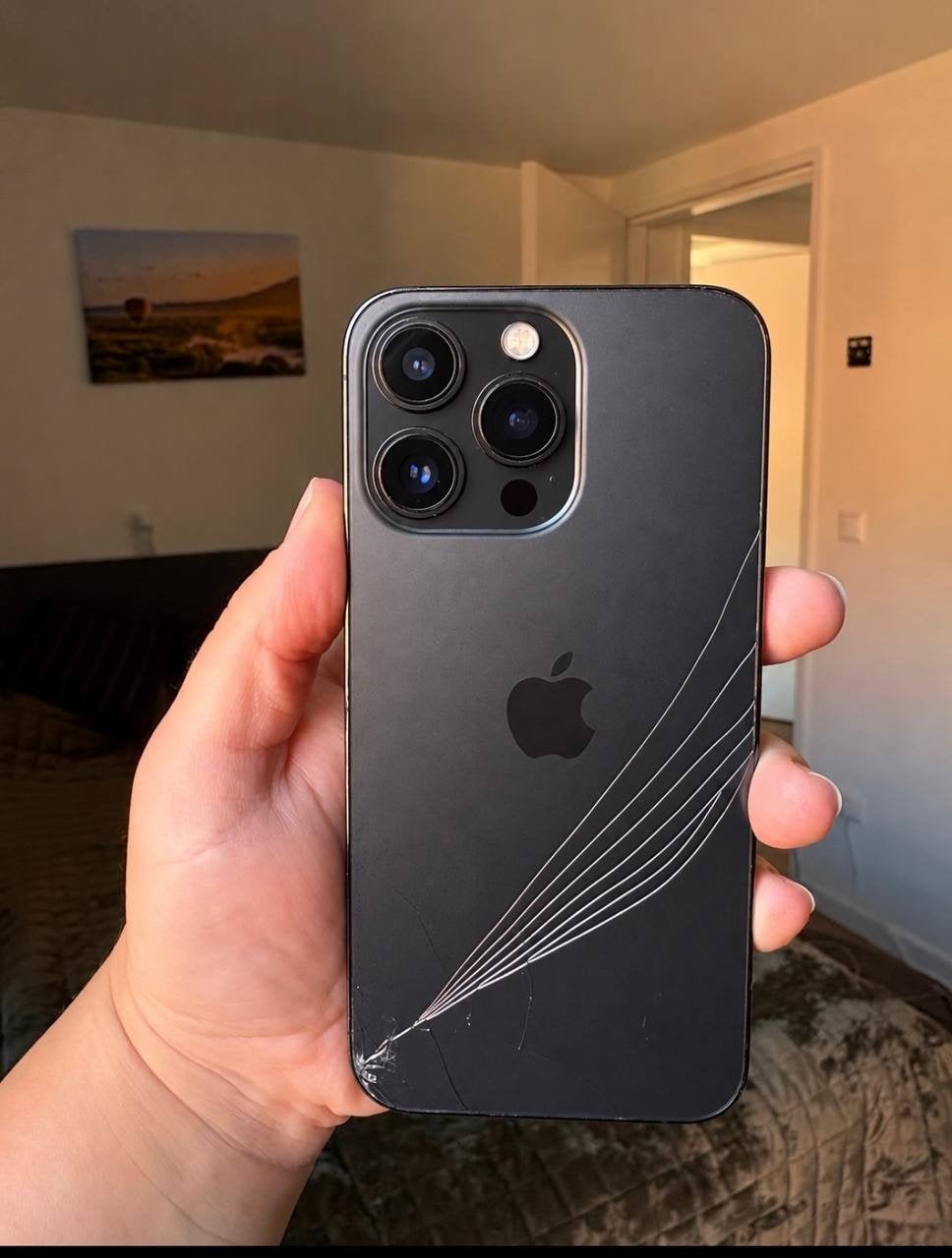 iPhone 13 Pro 128GB Zwart - Batterij 77%, Zwart, Ophalen of Verzenden, IPhone 13 Pro, 128 GB