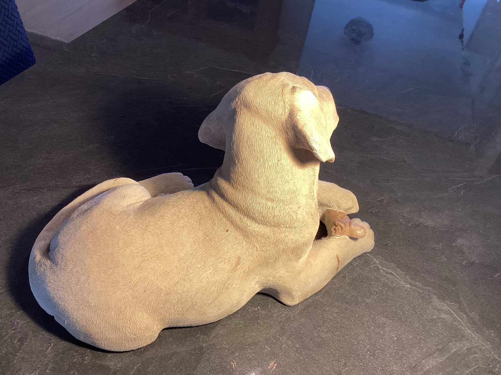 Sandicast Labrador Pup Beeld - J342 Lab Pup, Yellow, Ophalen, Zo goed als nieuw, Modern, Steen/keramiek