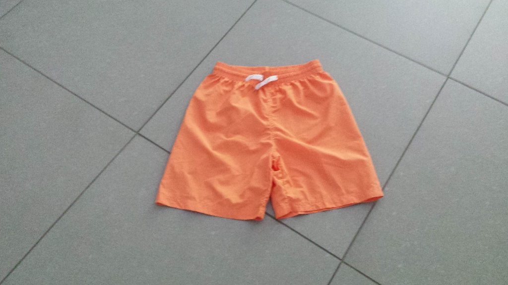 Oranje zwemshort maat 116, 100% polyester, Ophalen of Verzenden, Zo goed als nieuw, Jongen, Sport- of Zwemkleding