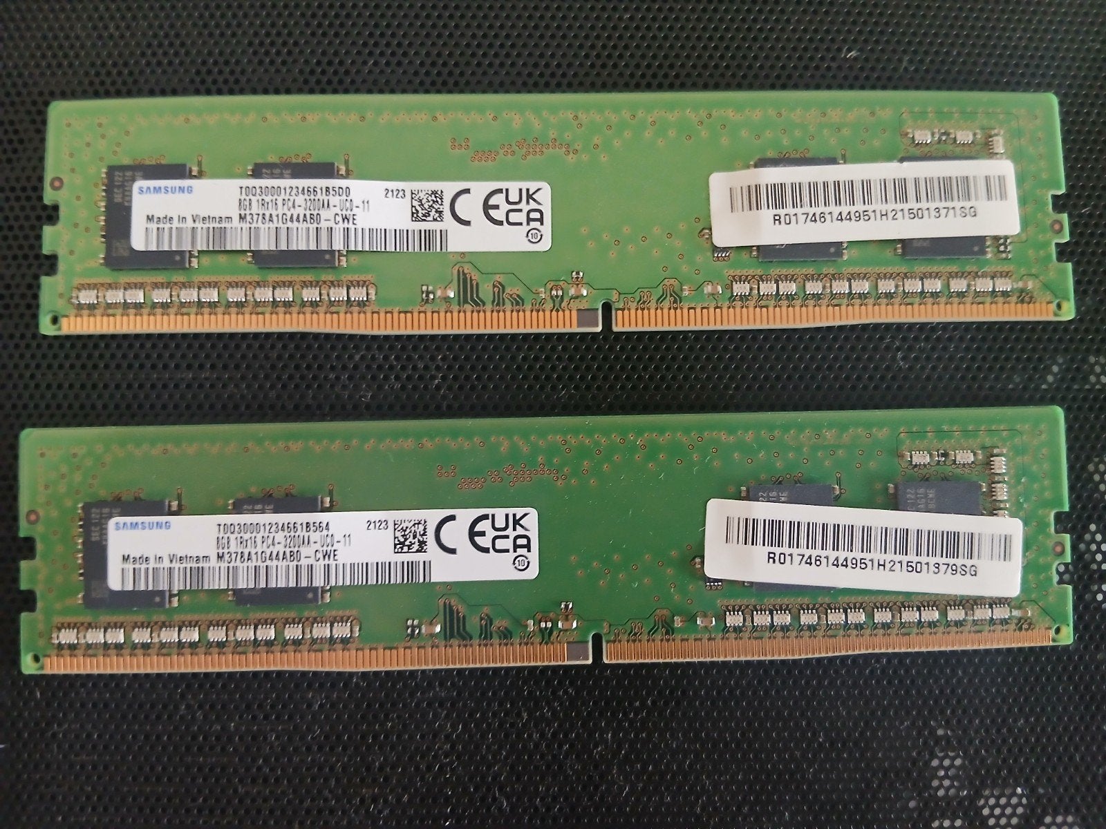 2x8gb Samsung werkgeheugen, Computers en Software, Ophalen