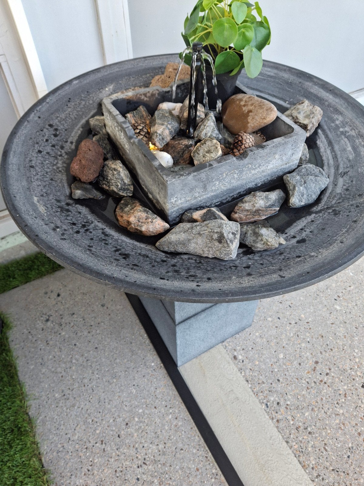 waterornament, Tuin en Terras, Ophalen, Gebruikt, Kunststof, Waterornament