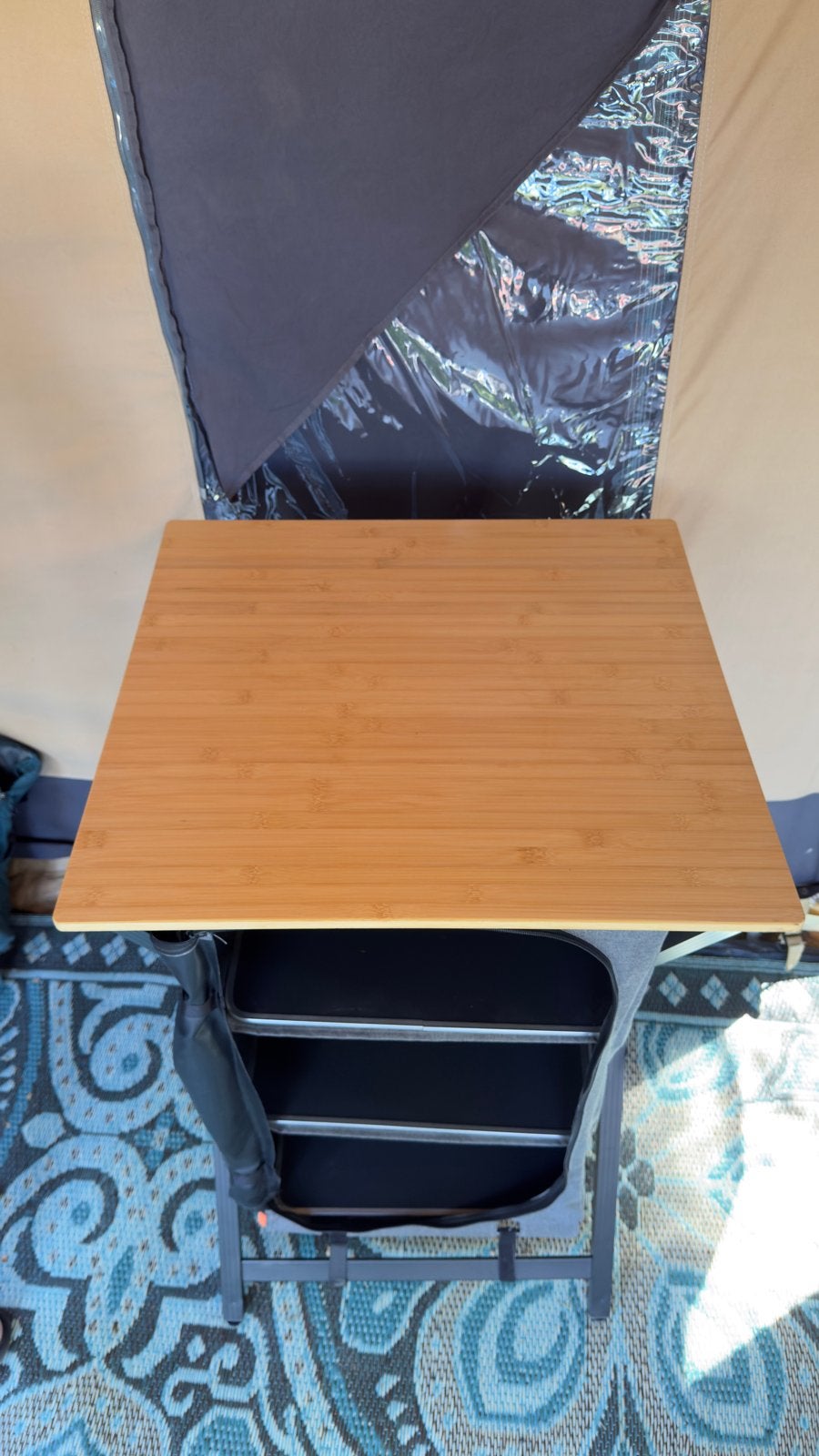 Obelink Lazy Bamboo Solo Quick campingkast (zgan), Ophalen, Zo goed als nieuw