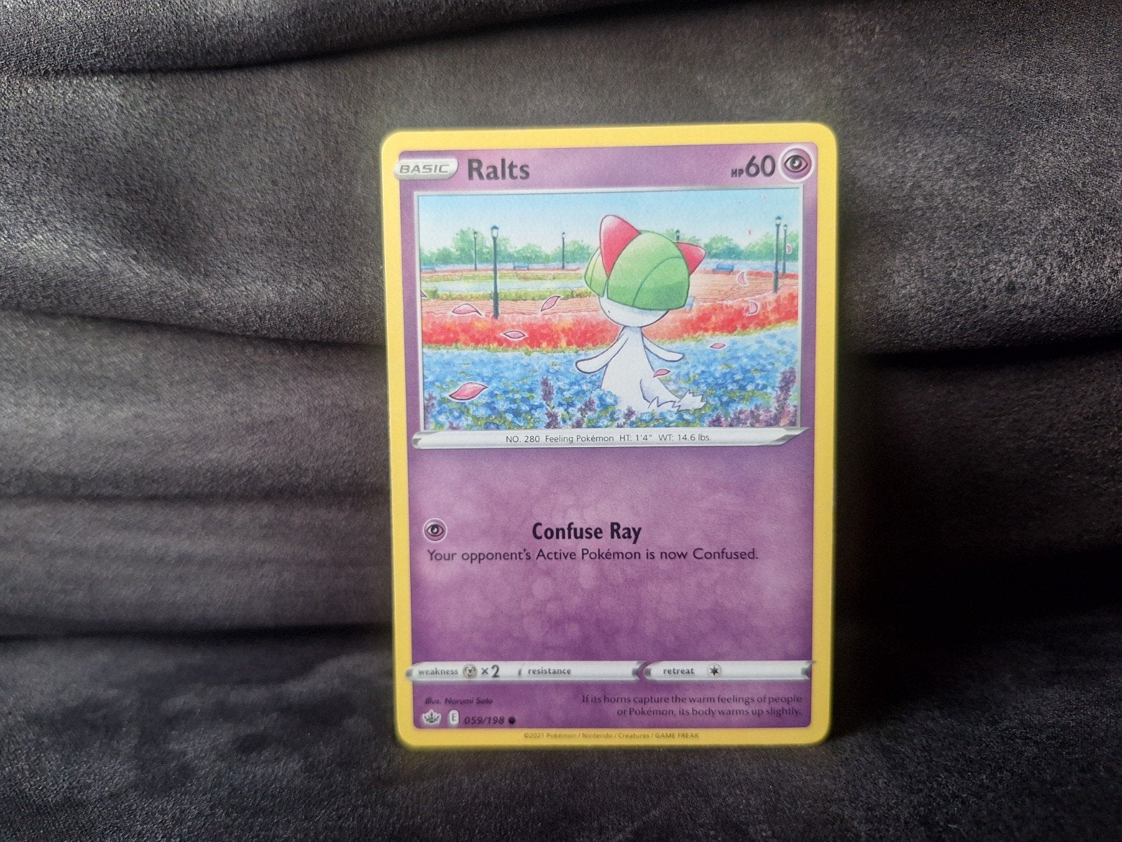 Ralts 059/198 Pokemon Chilling Reign, Ophalen of Verzenden, Zo goed als nieuw, Losse kaart