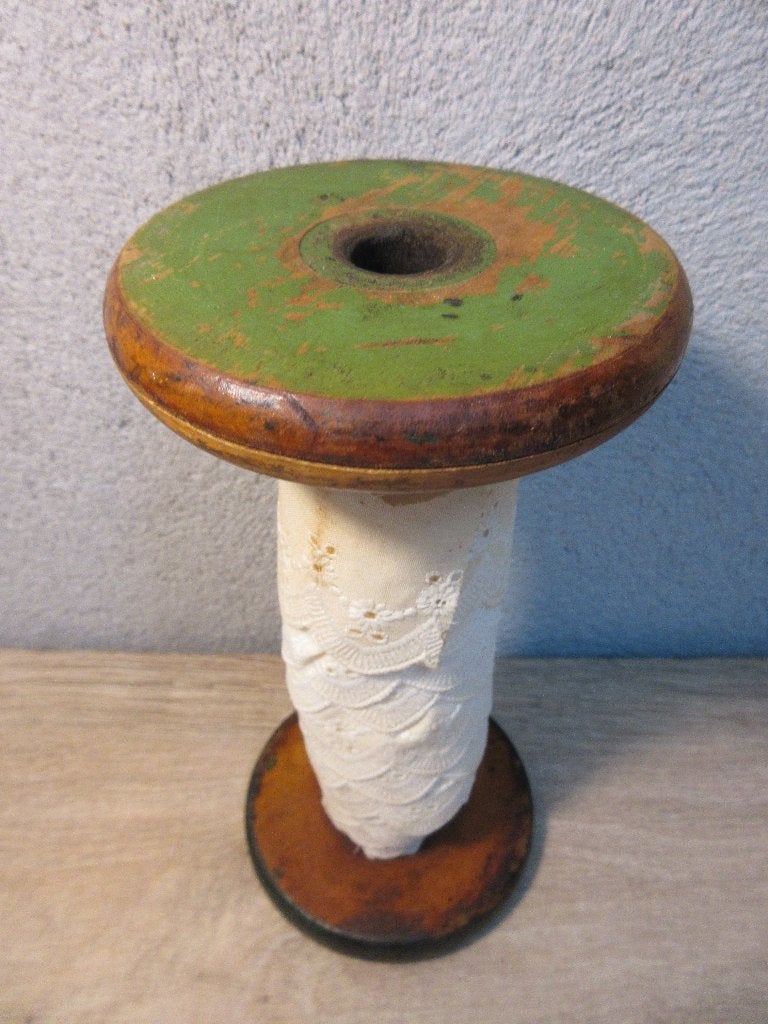 Oude houten klos, Ophalen of Verzenden