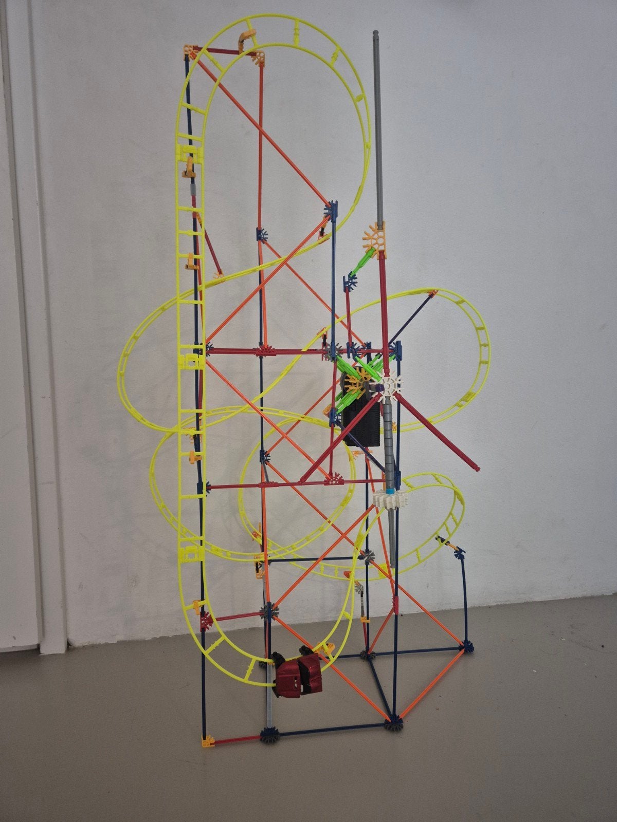 K'nex achtbaan, compleet en met werkende motor, Ophalen, Gebruikt, K'nex