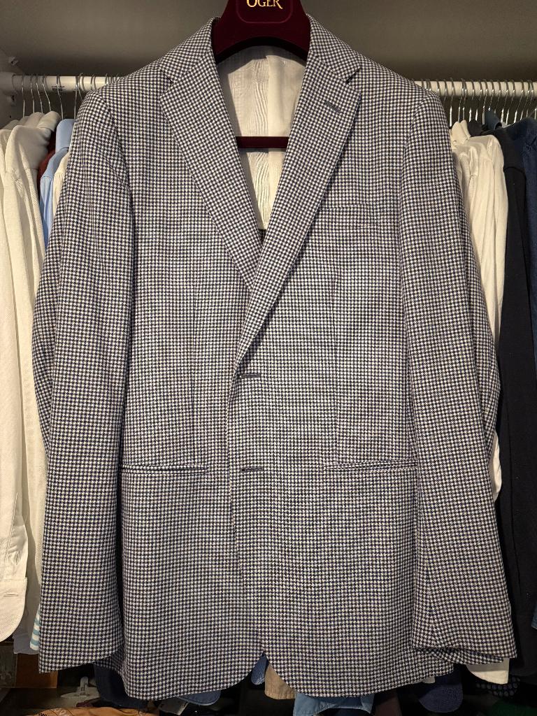 Caruso blazer 48, Ophalen, Gedragen, Maat 48/50 (M), Grijs