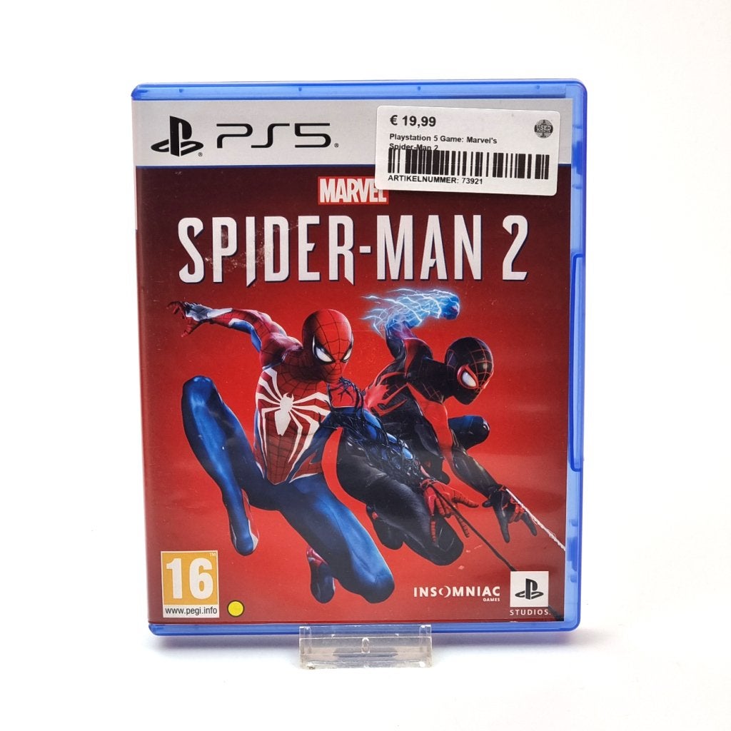 Playstation 5 Game: Marvel's Spider-Man 2, Sony, Gebruikt, Support@sony.com, 1-7-1 Konan, Minato-ku
Tokyo 108-0075
Japan