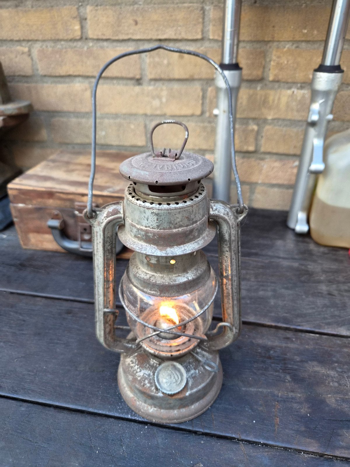 Feuerhand 275 olielamp, werkend, Ophalen of Verzenden