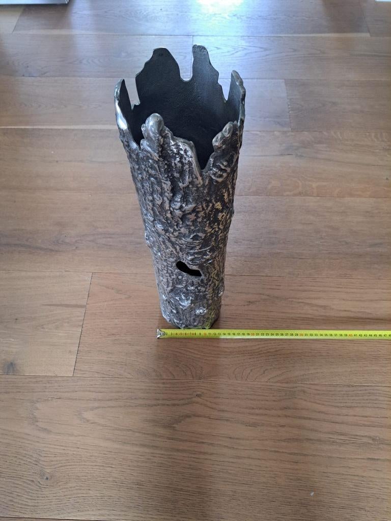Vaas, Overige materialen, 50 tot 75 cm, Zwart, Ophalen of Verzenden