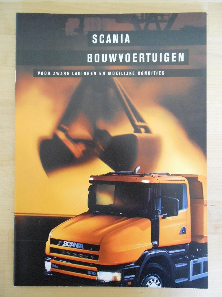 Scania Bouwvoertuigen Brochure 2000 – 164 144 124 114 94, Ophalen of Verzenden, Zo goed als nieuw, Overige merken, Scania