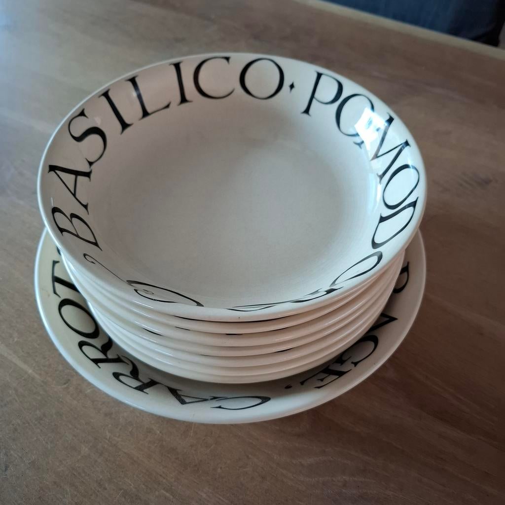 Emma Bridgewater servies; 7 pastaborden , 1 schaal, Huis en Inrichting, Keuken | Servies, Ophalen, Gebruikt, Bord(en), Overige stijlen
