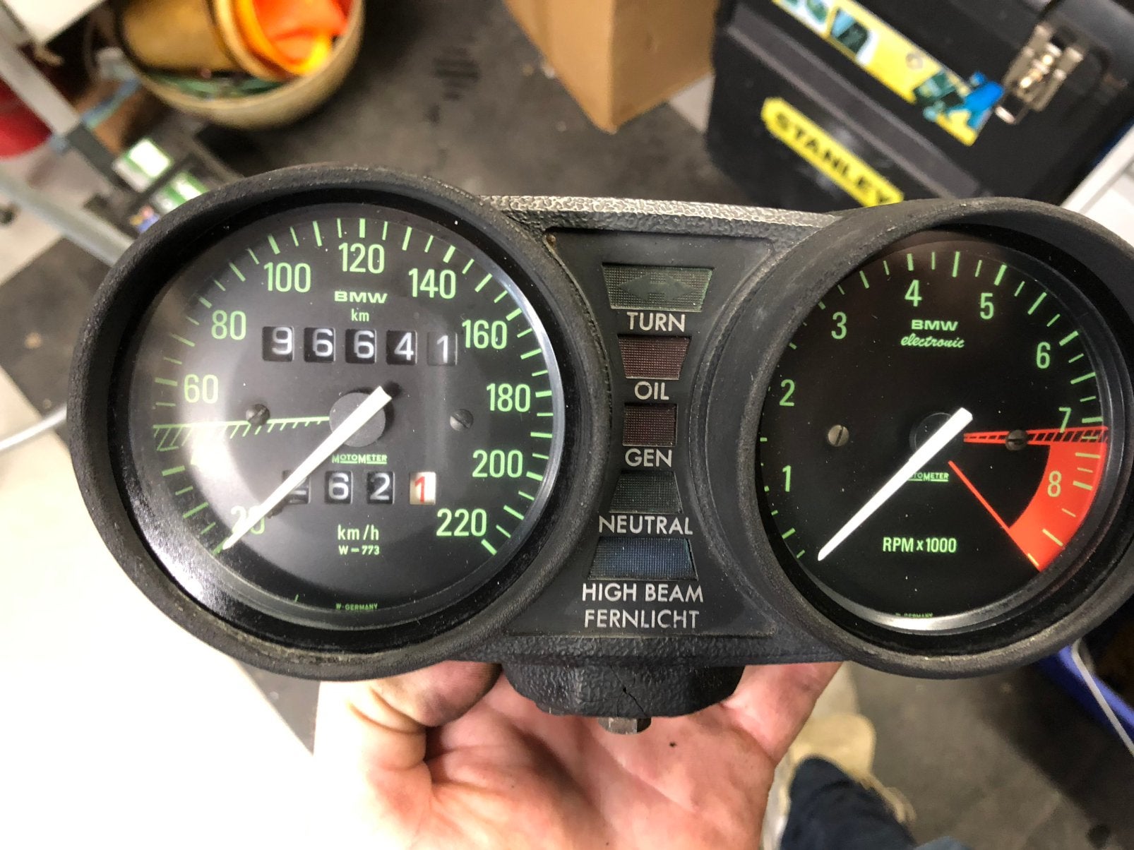 Bmw R80RT km teller cockpit R100 R80, Ophalen of Verzenden, Gebruikt