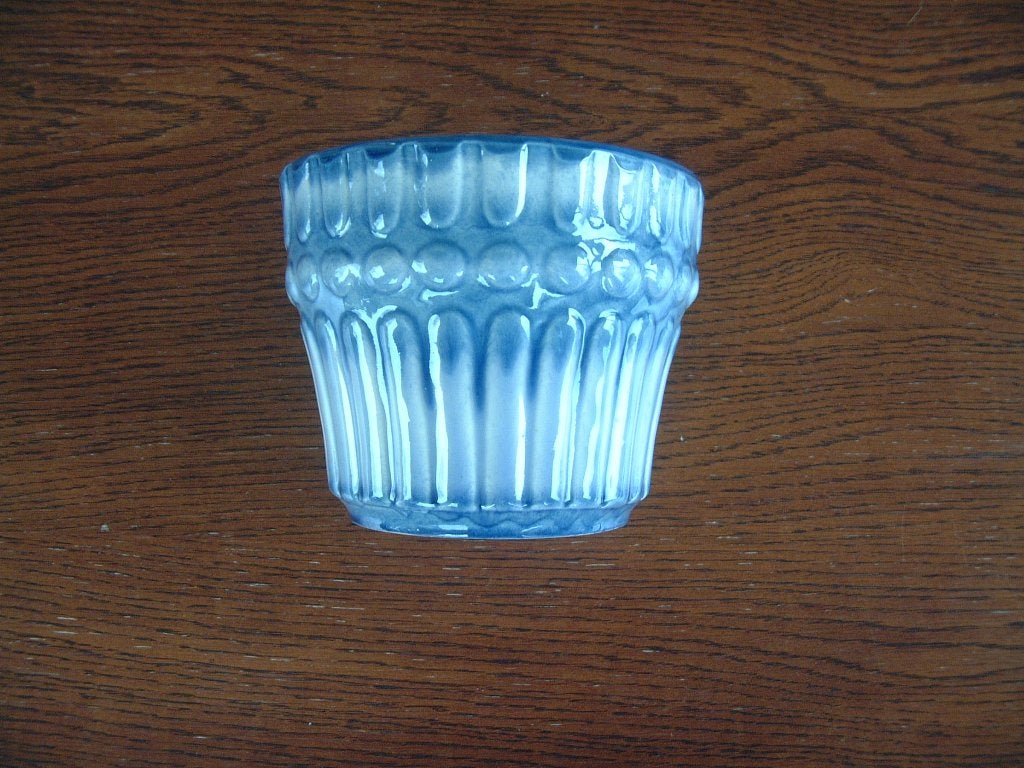 oude bloempot blauw nr.200/13, Ophalen of Verzenden, Gebruikt