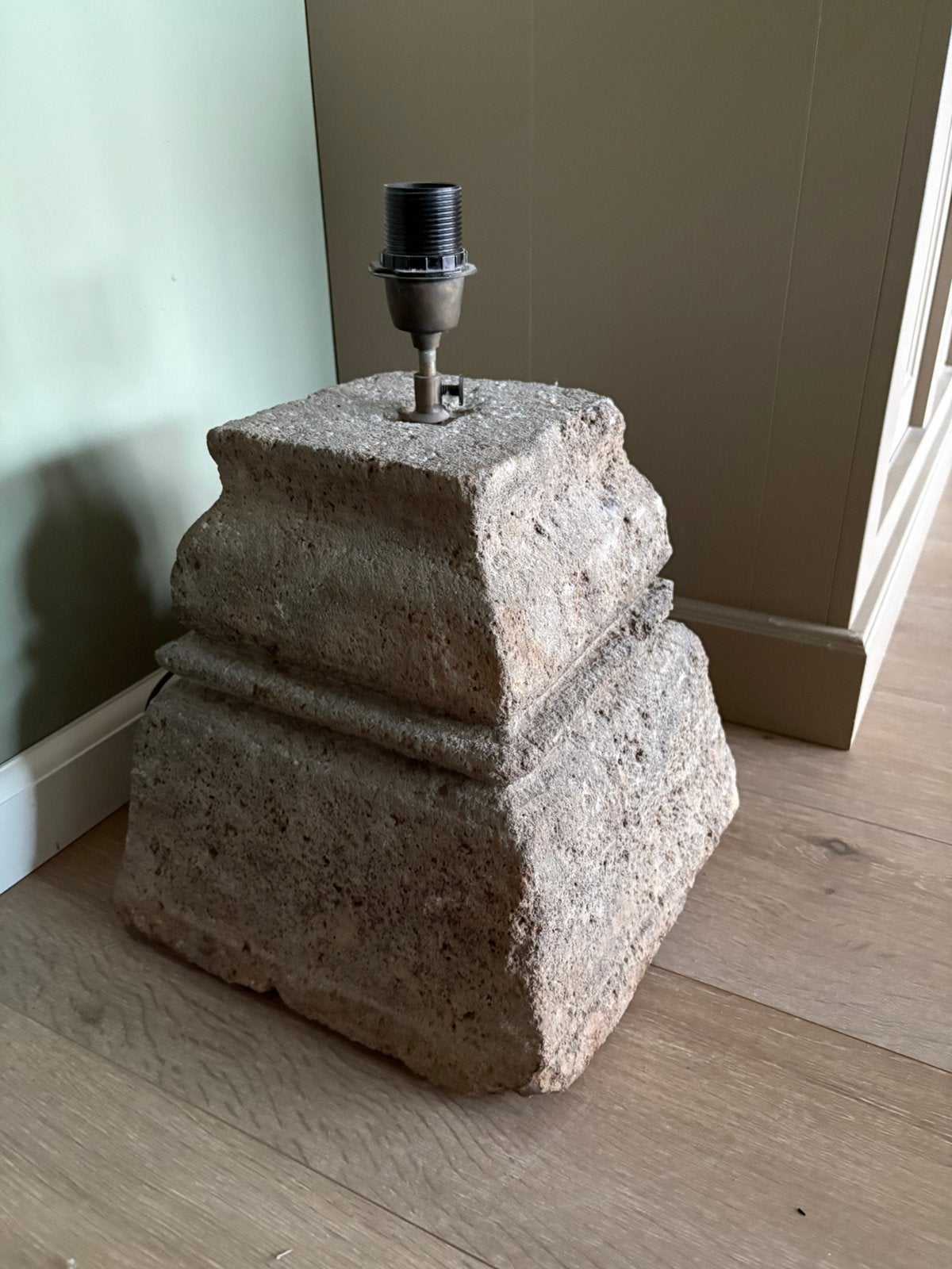 Betonnen lamp, Huis en Inrichting, Lampen | Tafellampen, Ophalen, Gebruikt