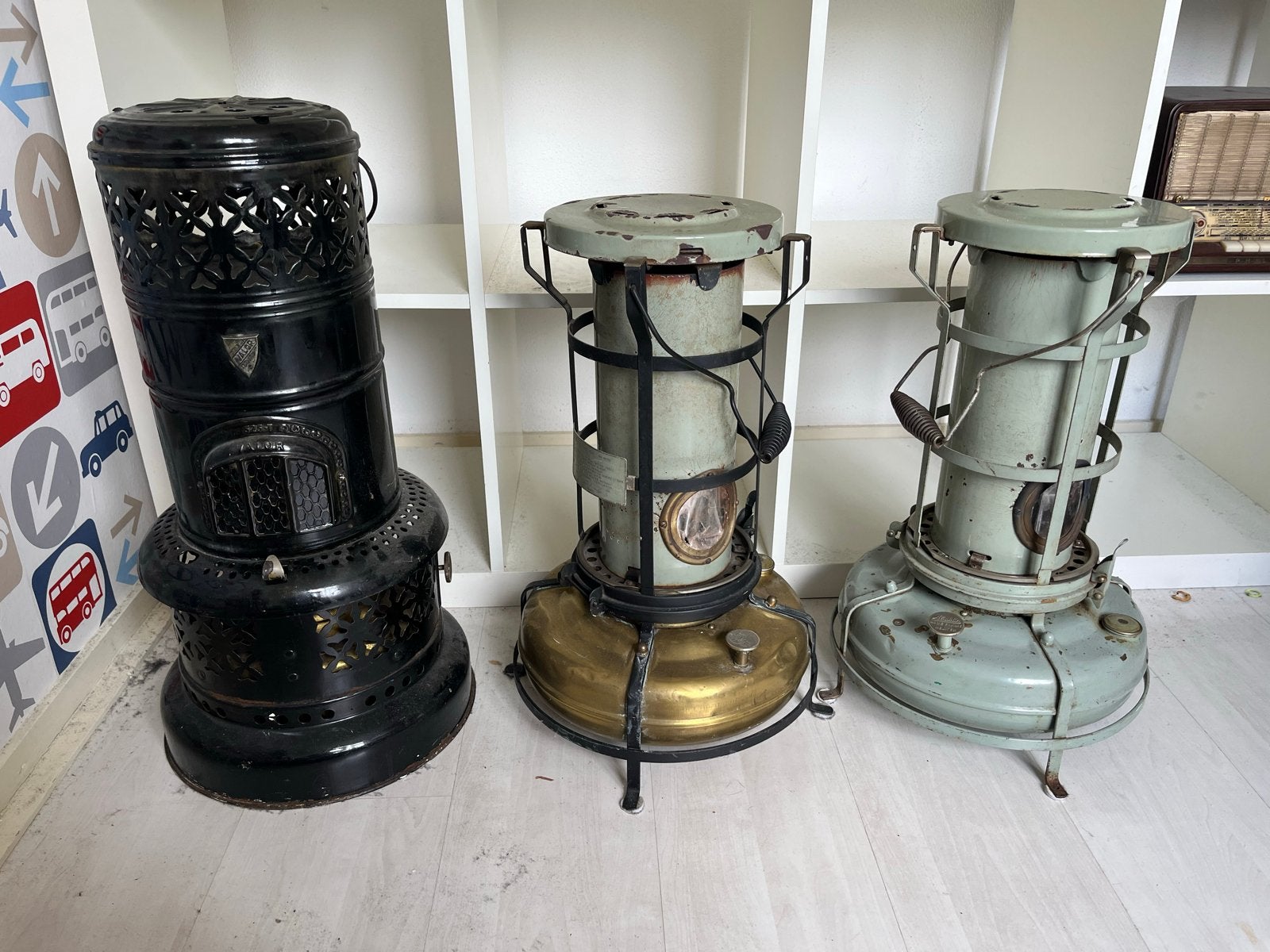 Vintage Petroleumkachels - Set van 3, Antiek en Kunst, Ophalen of Verzenden