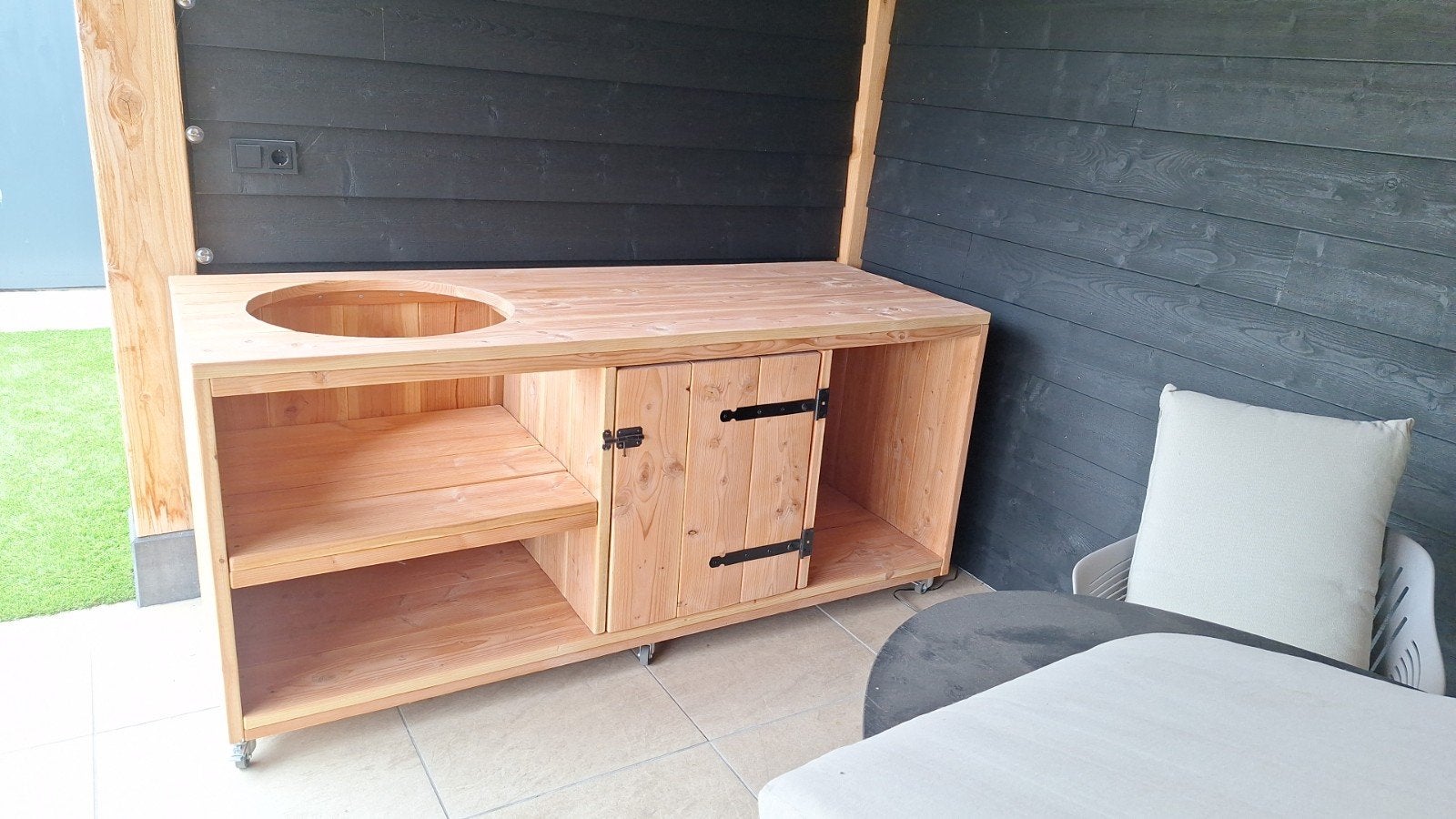 Buitenkeuken douglas Kamado Boretti Green Egg bbq Basterd, Ophalen of Verzenden