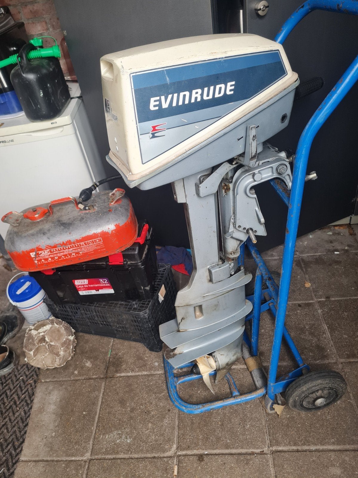 evinrude 4 pk 2takt buitenboordmotor, Ophalen, Gebruikt, Motor en Techniek