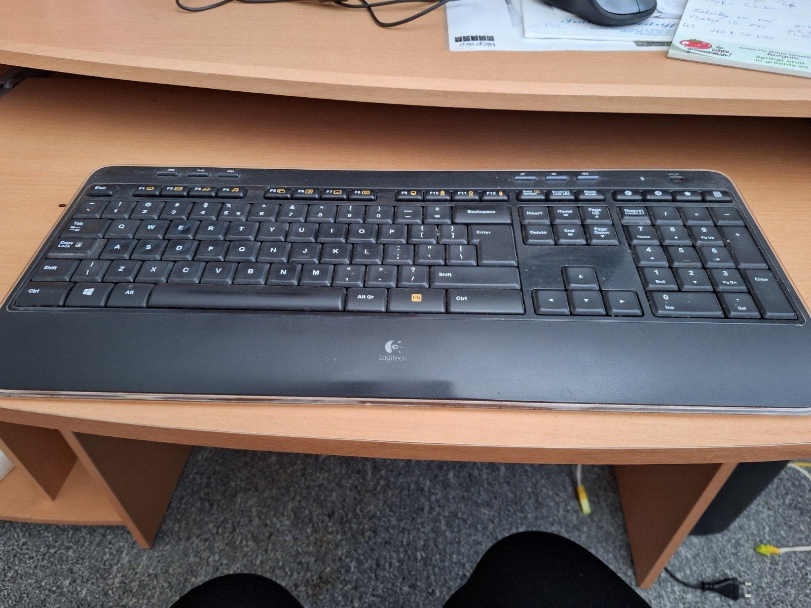 Logitech draadloos toetsenbord - Qwerty, Ophalen, Gebruikt, Logitech, Draadloos