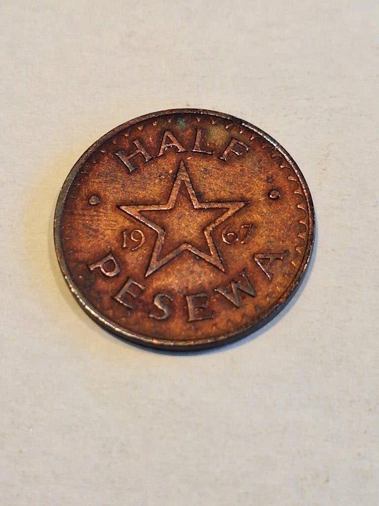 5 munten Ghana 1967-1991, Ophalen of Verzenden, Overige landen, Losse munt
