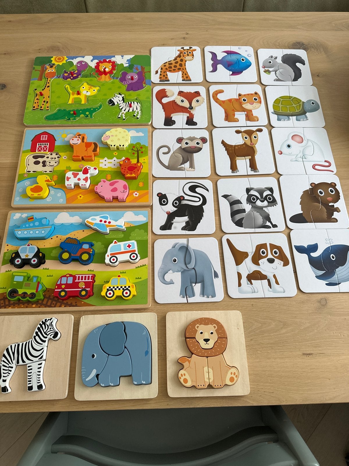 Houten Puzzels en Legpuzzels voor Kinderen, Gebruikt, Ophalen of Verzenden, Van hout, Minder dan 10 stukjes