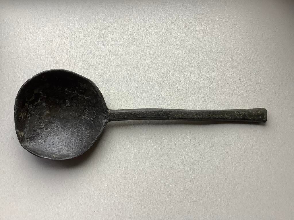 Tin tinnen lepel bodemvondst, Antiek en Kunst, Antiek | Tin, Verzenden