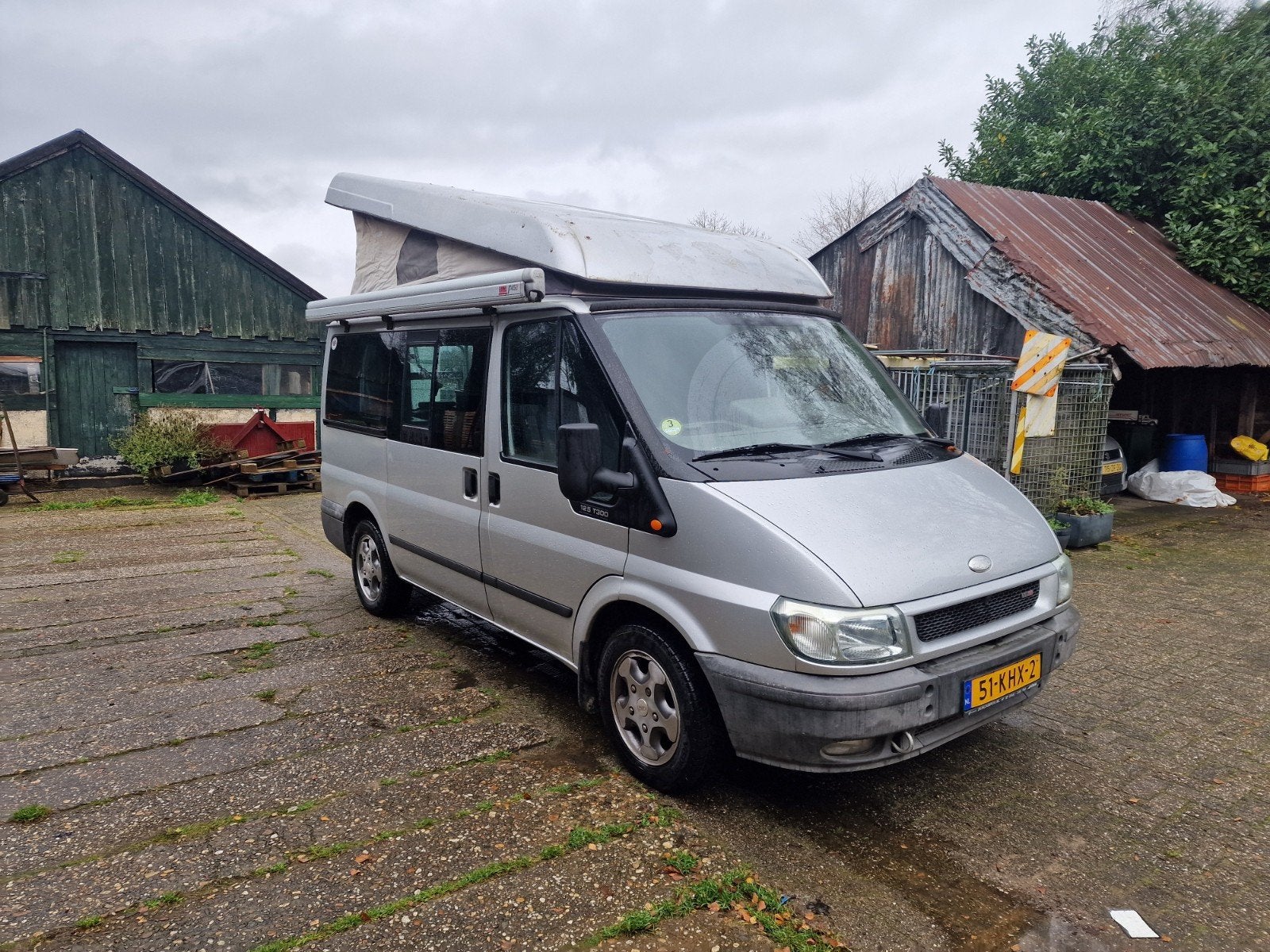 Ford Nugget camper uit 2003 - Klaar voor avontuur!, Caravans en Kamperen, Campers, Buscamper of Camperbus, Ford, Particulier, Luifel