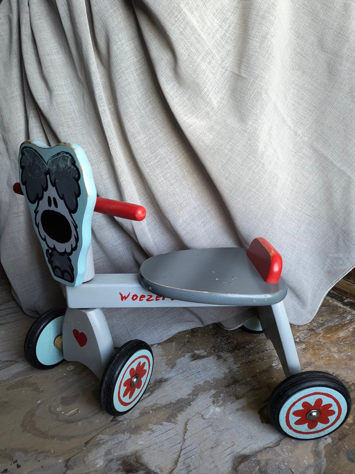 Woezel en Pip loopfietsje - Houten loopfiets, Ophalen, Gebruikt, Loopfiets