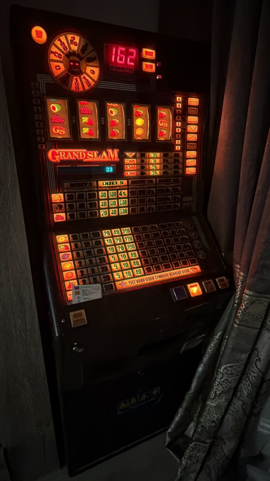 Grand Slam gokkast - Klassieke fruitautomaat, Verzamelen, Automaten | Gokkasten en Fruitautomaten, Euro, Ophalen of Verzenden
