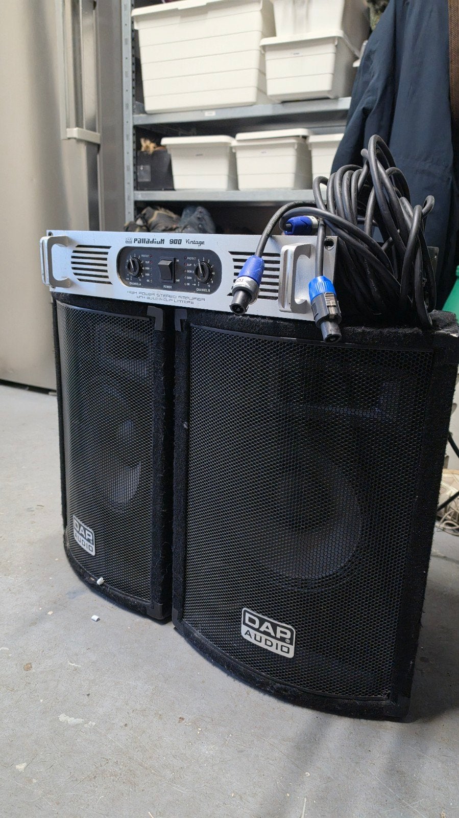 Dap MC-10 speakers + Palladium P-900 versterker, Ophalen