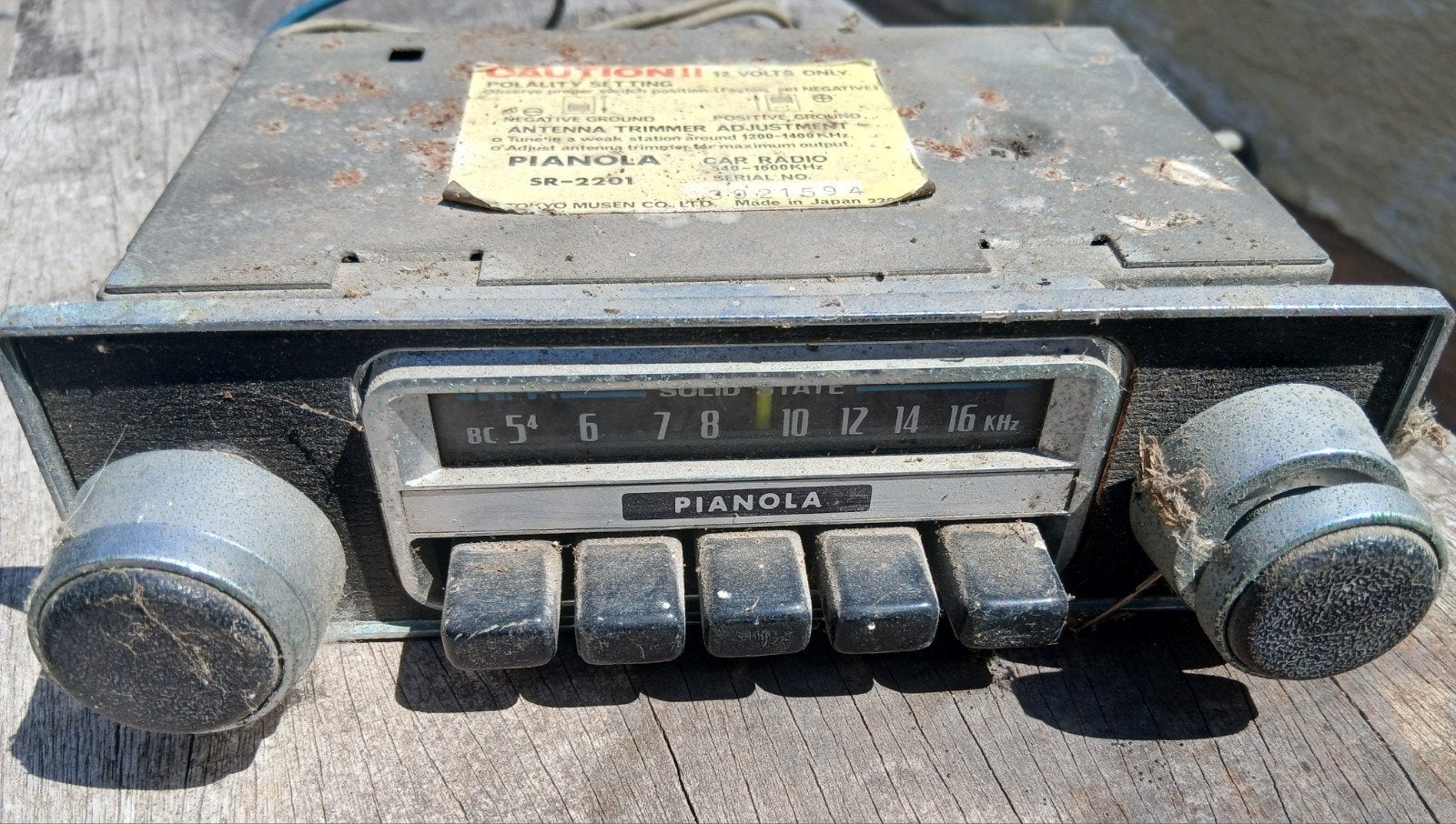 Vintage autoradio Pianola voor oldtimer, Auto diversen, Autoradio's, Ophalen of Verzenden