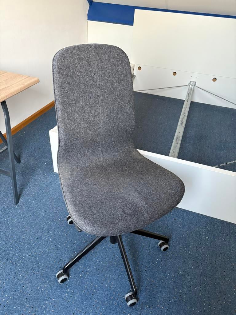 Ikea bureaustoel LÅNGFJÄLL, Huis en Inrichting, Ophalen, Gebruikt, Grijs