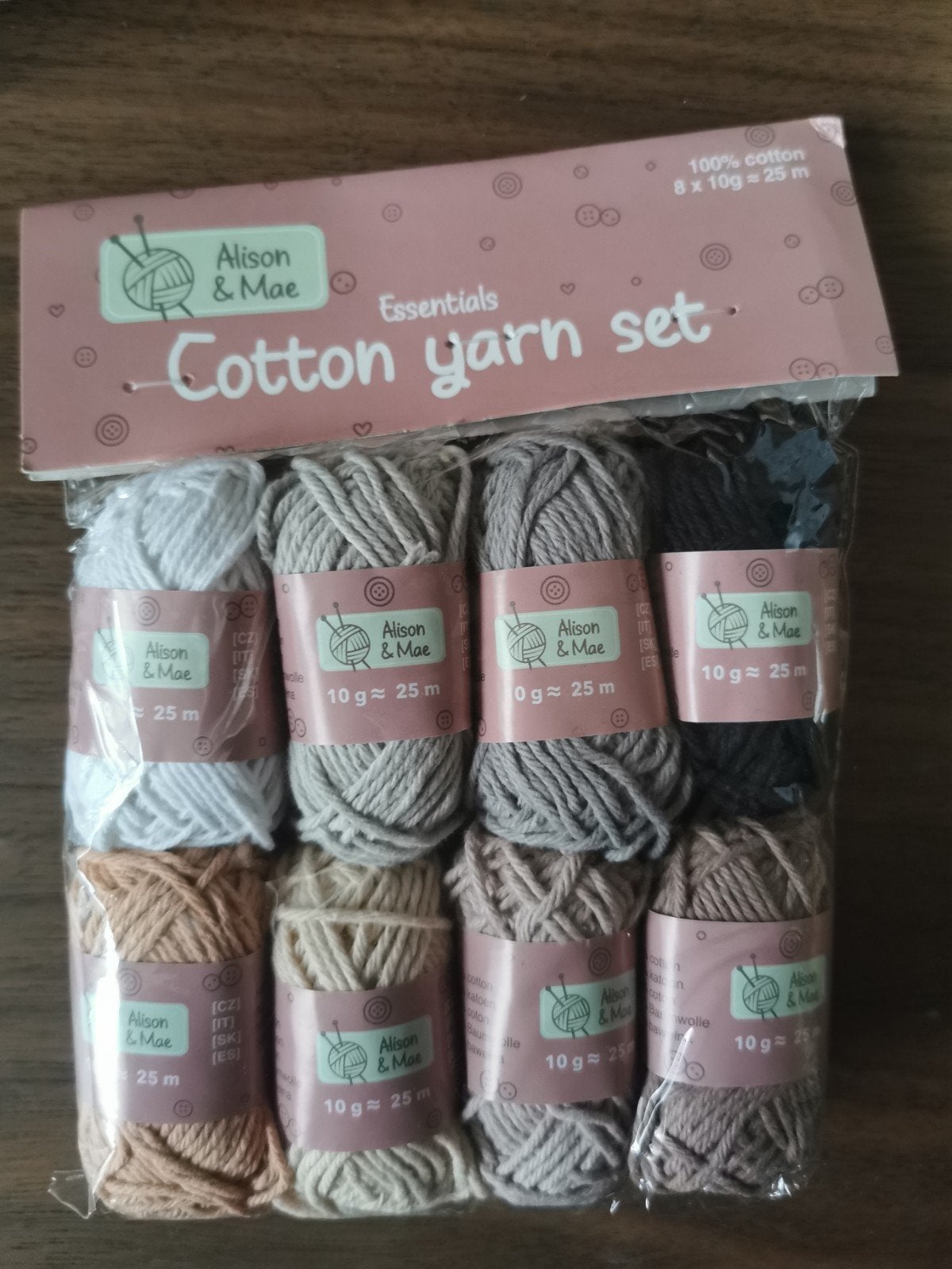 Nieuw : Alison & Mae Essentials cotton yarn set, Ophalen of Verzenden, Nieuw, Breien of Haken, Wol of Garen