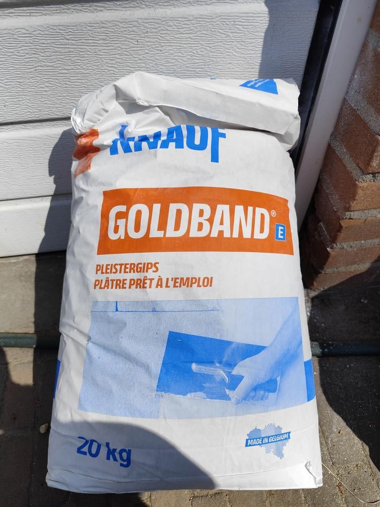 Knauf Goldband Pleistergips - Volle zak 20 kg, Ophalen of Verzenden, Nieuw, Overige typen