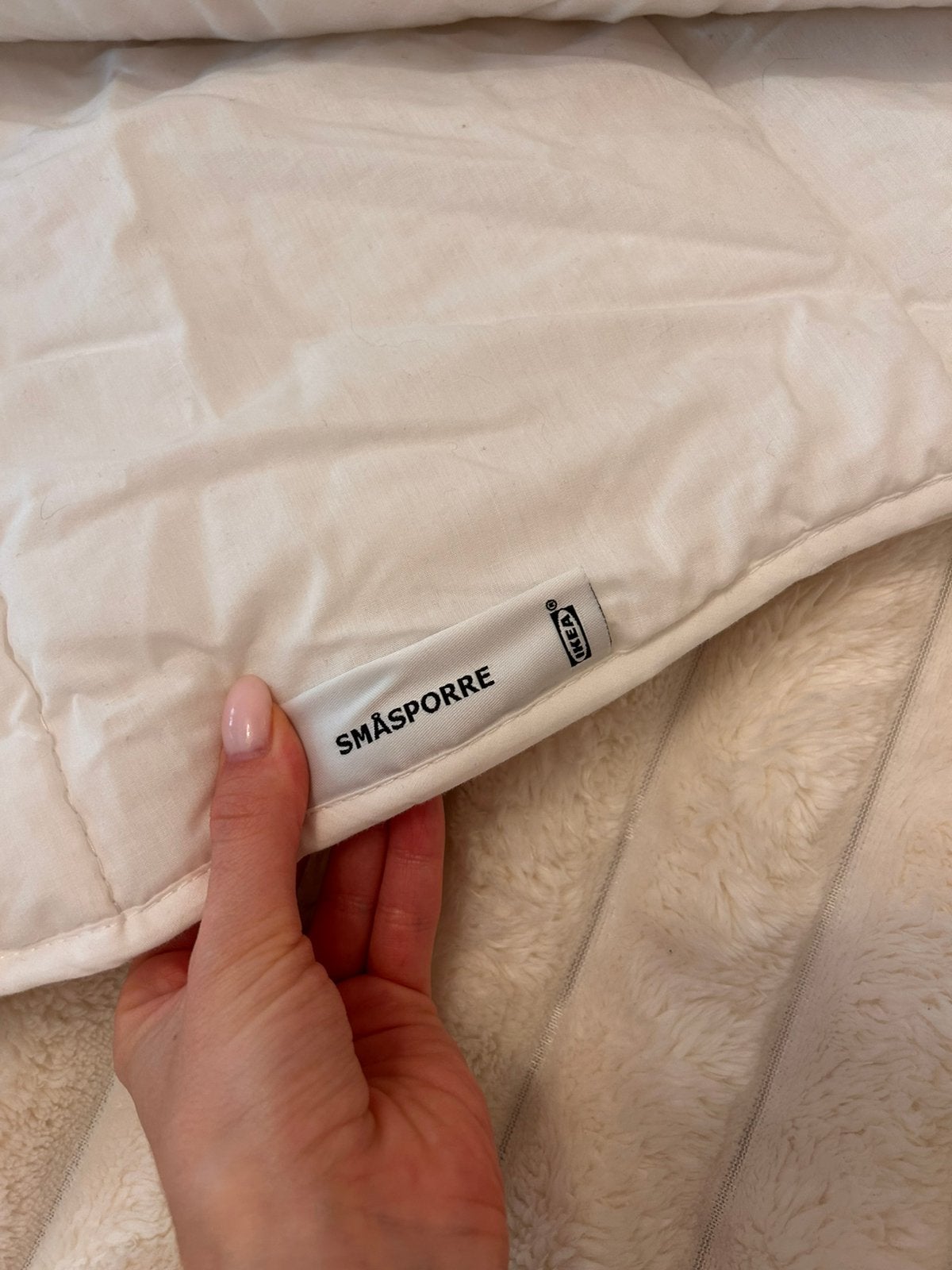 SMÅSPORRE (duvet) + DVALA (Duvet cover and 2 pillowcases), Ophalen, Zo goed als nieuw, Eenpersoons, Kussen