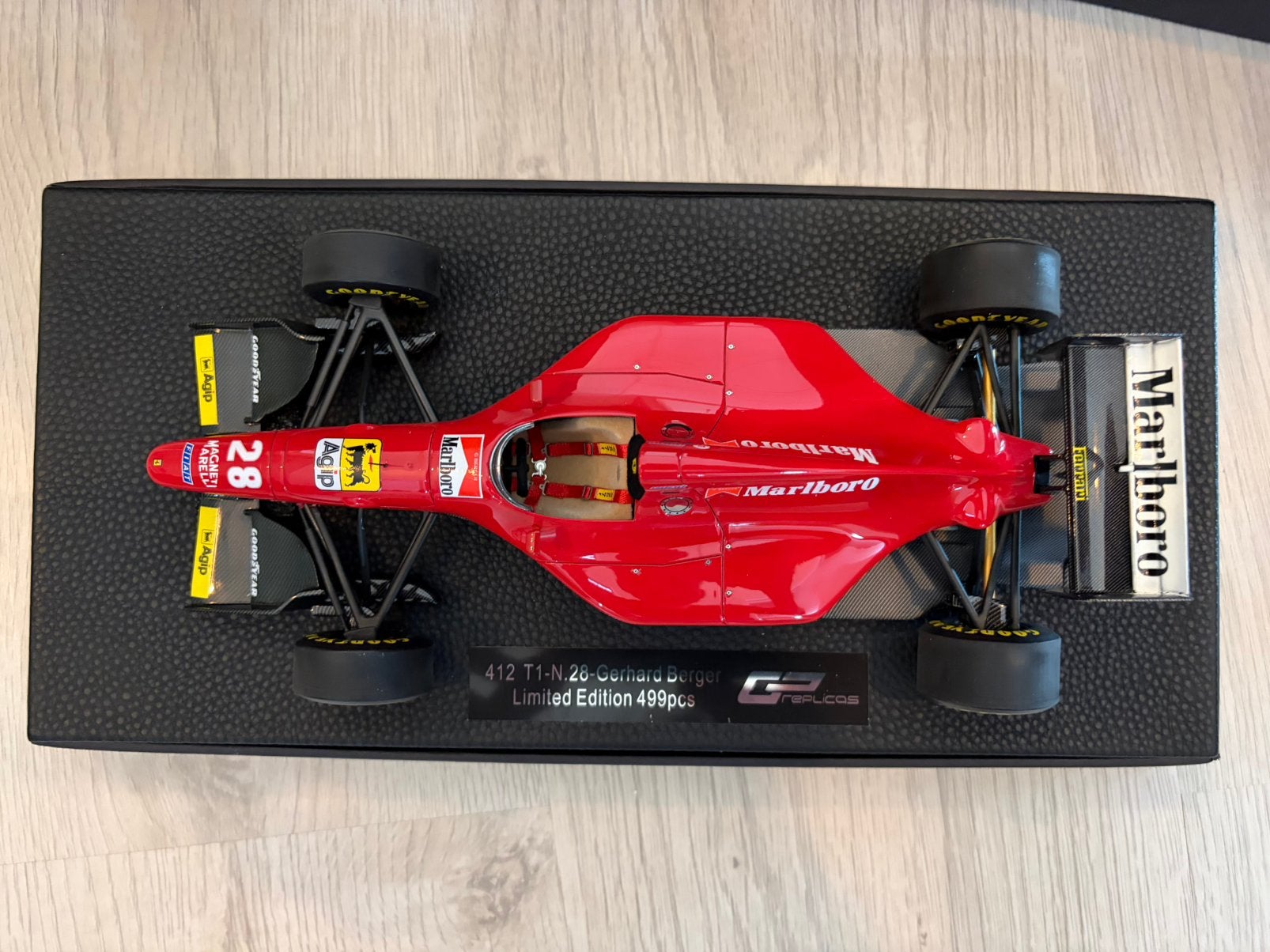 Ferrari 412T1 1994 Berger GP Replicas 1:18, Ophalen of Verzenden, Zo goed als nieuw, Overige merken