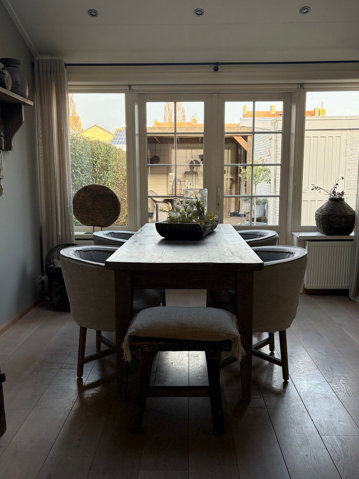Eetkamertafel hout, Huis en Inrichting, Ophalen, 50 tot 100 cm, Zo goed als nieuw, 150 tot 200 cm