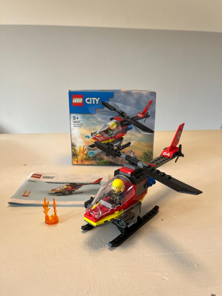 LEGO City Brandweer Helikopter 60411, City, Lego, Ophalen of Verzenden, Zo goed als nieuw