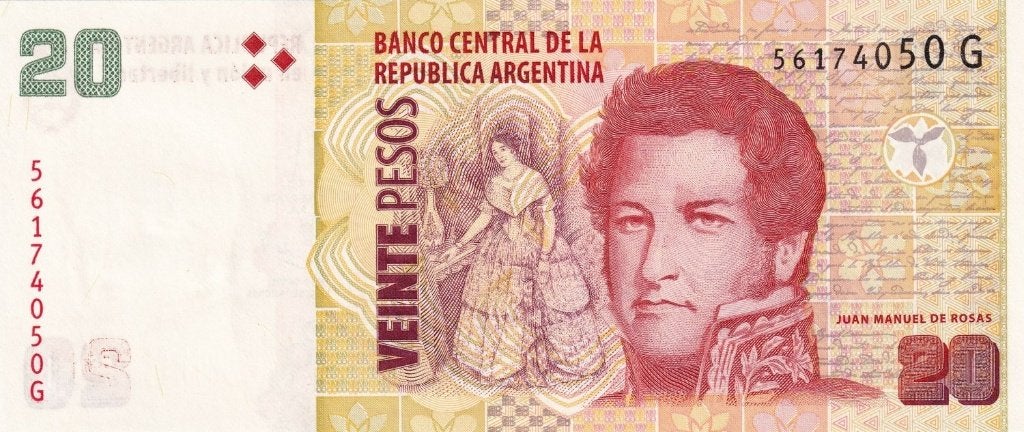Argentinië bankbiljet 20 Peso ND 2013, Pick 355c UNC, Postzegels en Munten, Bankbiljetten | Amerika, Ophalen of Verzenden, Zuid-Amerika